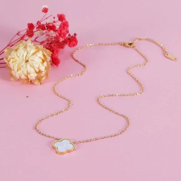 Delicacy Clover Bracelets Necklace Set:Clover Necklaces Clover Bracelet Women Li - Picture 2 of 6